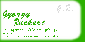 gyorgy ruckert business card